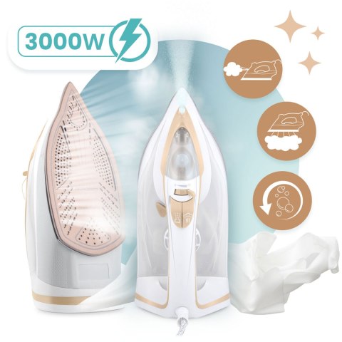 Żelazko parowe 3000W Berdsen BD-330 ceramiczna powłoka praca w pionie