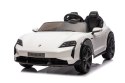 2osobowy Auto na akumulator  Porsche Taycan Turbo S Biały