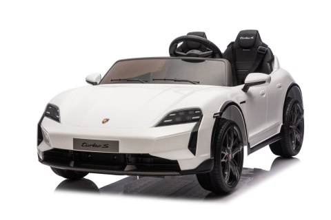 2osobowy Auto na akumulator  Porsche Taycan Turbo S Biały