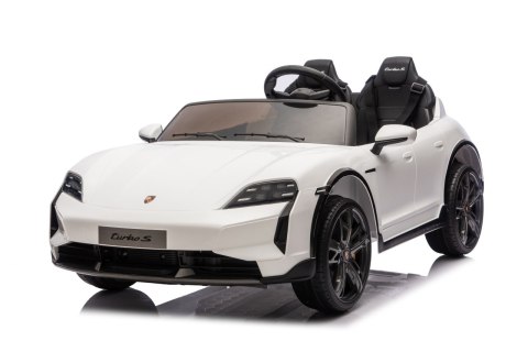 2osobowy Auto na akumulator  Porsche Taycan Turbo S Biały