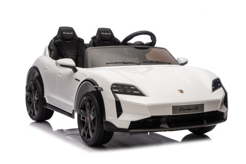 2osobowy Auto na akumulator  Porsche Taycan Turbo S Biały