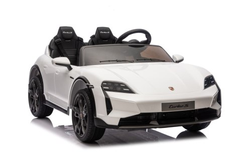 2osobowy Auto na akumulator  Porsche Taycan Turbo S Biały