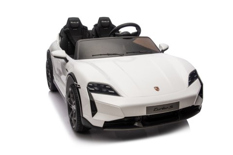 2osobowy Auto na akumulator  Porsche Taycan Turbo S Biały