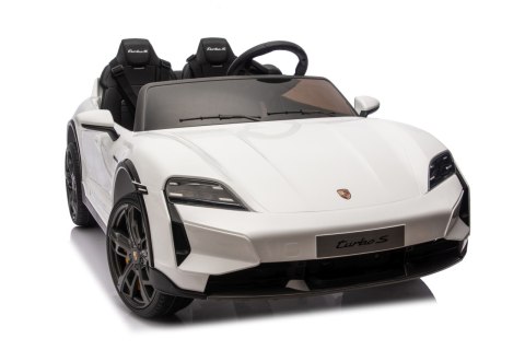 2osobowy Auto na akumulator  Porsche Taycan Turbo S Biały