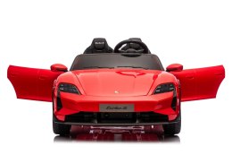 2osobowy Auto na akumulator  Porsche Taycan Turbo S Czerwony