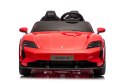 2osobowy Auto na akumulator  Porsche Taycan Turbo S Czerwony
