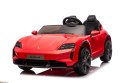 2osobowy Auto na akumulator  Porsche Taycan Turbo S Czerwony