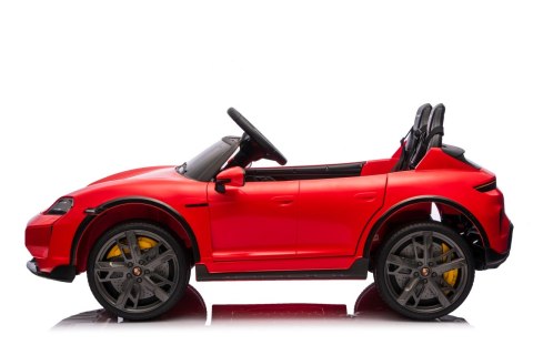 2osobowy Auto na akumulator  Porsche Taycan Turbo S Czerwony