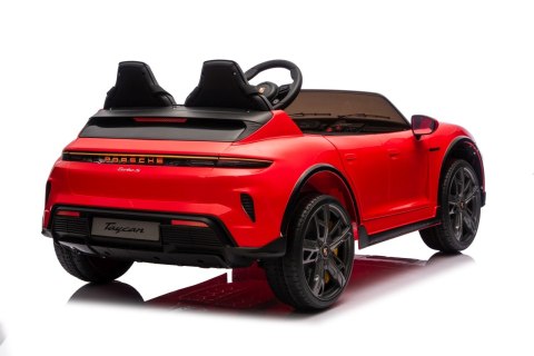 2osobowy Auto na akumulator  Porsche Taycan Turbo S Czerwony