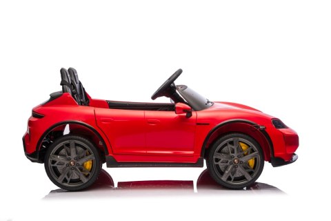 2osobowy Auto na akumulator  Porsche Taycan Turbo S Czerwony