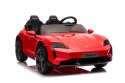 2osobowy Auto na akumulator  Porsche Taycan Turbo S Czerwony