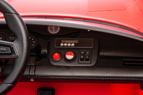 2osobowy Auto na akumulator  Porsche Taycan Turbo S Czerwony