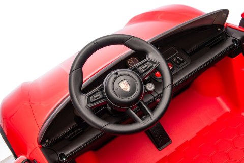 2osobowy Auto na akumulator  Porsche Taycan Turbo S Czerwony
