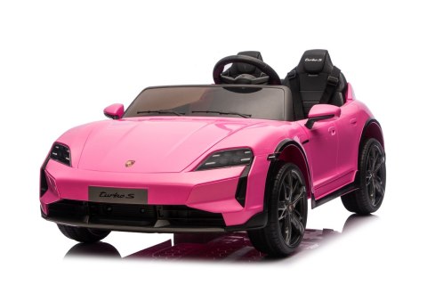 2osobowy Auto na akumulator  Porsche Taycan Turbo S Różowy