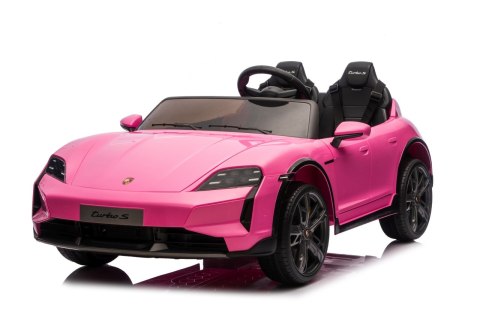 2osobowy Auto na akumulator  Porsche Taycan Turbo S Różowy