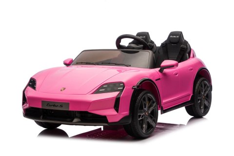 2osobowy Auto na akumulator  Porsche Taycan Turbo S Różowy