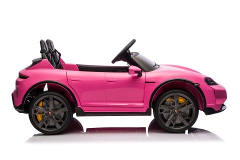 2osobowy Auto na akumulator  Porsche Taycan Turbo S Różowy