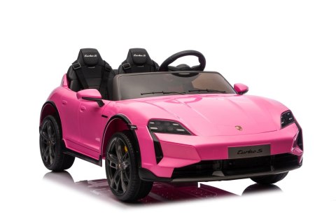 2osobowy Auto na akumulator  Porsche Taycan Turbo S Różowy