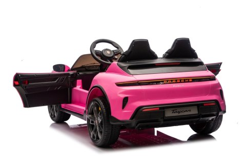 2osobowy Auto na akumulator  Porsche Taycan Turbo S Różowy