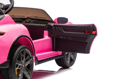 2osobowy Auto na akumulator  Porsche Taycan Turbo S Różowy
