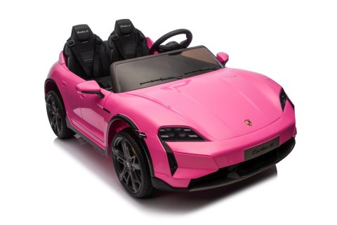 2osobowy Auto na akumulator  Porsche Taycan Turbo S Różowy