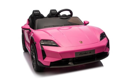 2osobowy Auto na akumulator  Porsche Taycan Turbo S Różowy