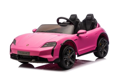 2osobowy Auto na akumulator  Porsche Taycan Turbo S Różowy