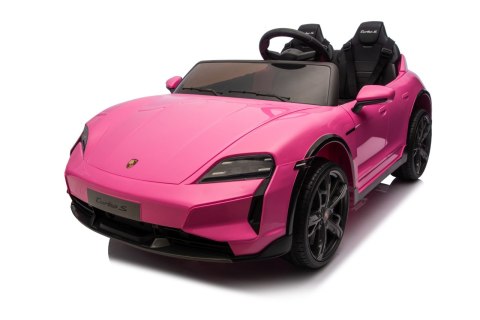 2osobowy Auto na akumulator  Porsche Taycan Turbo S Różowy