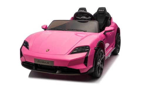 2osobowy Auto na akumulator  Porsche Taycan Turbo S Różowy
