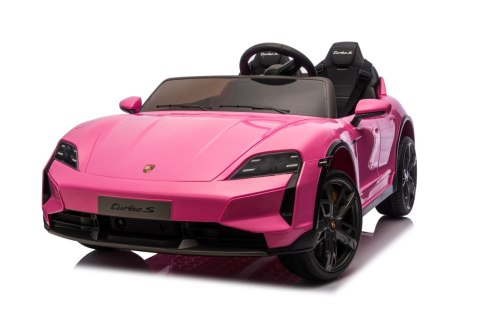 2osobowy Auto na akumulator  Porsche Taycan Turbo S Różowy