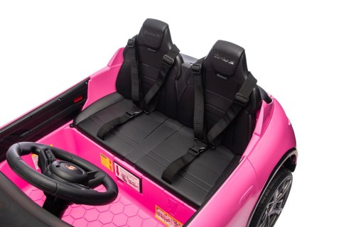 2osobowy Auto na akumulator  Porsche Taycan Turbo S Różowy
