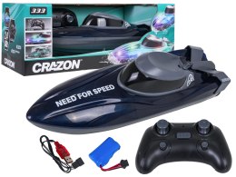 zdalnie sterowany Łódź z Podświetleniem Niebieska