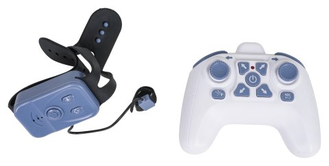 Pojazd z Funkcją Dymu Sterowany z Pilota i Zegarka Niebieski