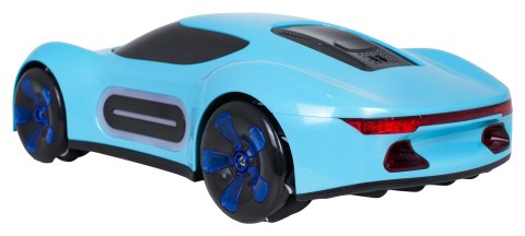 Pojazd z Funkcją Dymu Sterowany z Pilota i Zegarka Niebieski