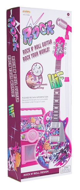 Zestaw Gitara + Wzmacniacz Różowy