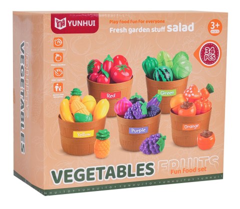 Zestaw Owoców 34el. + Akcesoria