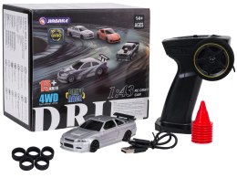 Autko zdalnie sterowany do Driftu 1:43 Białe + Akcesoria