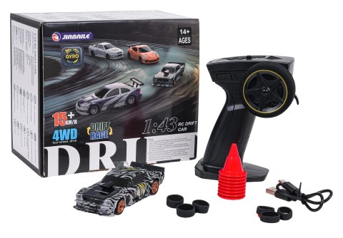 Autko zdalnie sterowany do Driftu 1:43 Zielone + Akcesoria