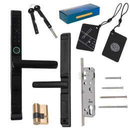 Klamka do drzwi zamek elektroniczny szyfrowy na kod odcisk palca kartę