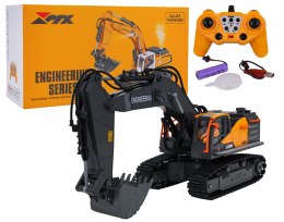 Koparka zdalnie sterowany z Metalową Łyżką z Funkcją Dymu