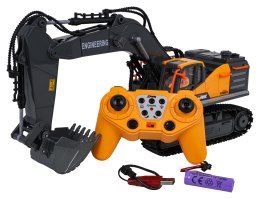 Koparka zdalnie sterowany z Metalową Łyżką z Funkcją Dymu