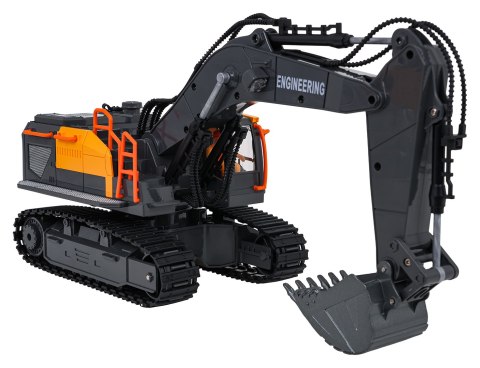 Koparka zdalnie sterowany z Metalową Łyżką z Funkcją Dymu