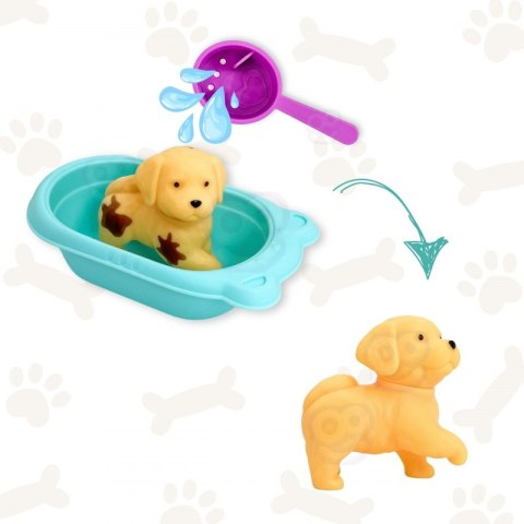 ROYAL Laleczka z Pieskiem Wanną i Akcesoriami Do Pielęgnacji Pupila