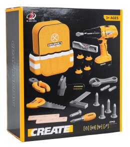 Zestaw Małego Majsterkowicza Żółty + Plecak