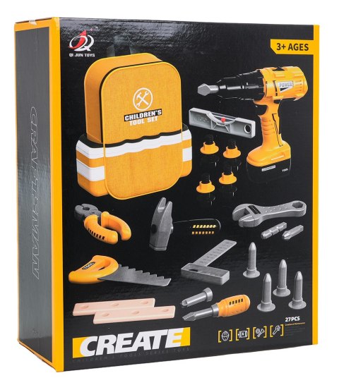 Zestaw Małego Majsterkowicza Żółty + Plecak