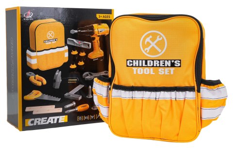 Zestaw Małego Majsterkowicza Żółty + Plecak