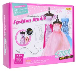 Zestaw Małej Projektantki, Kolorowe Materiały + Akcesoria