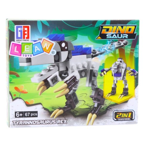 Zestaw klocków dinozaur robot 2w1