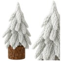 Choinka Ozdobna Dekoracyjna Sztuczna Na Pniu Pokryta Śniegiem 30 x 10 cm
