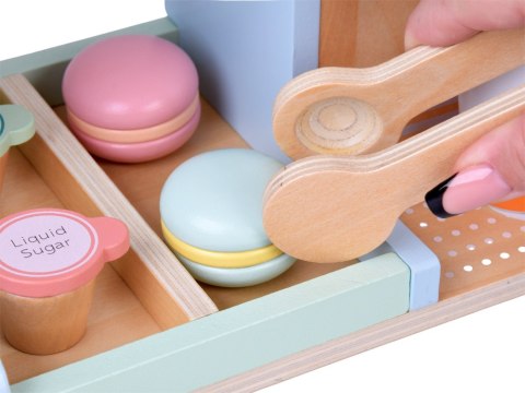 Drewniana Kawiarnia Lodziarnia - Zestaw Zabawowy z Desery Lody